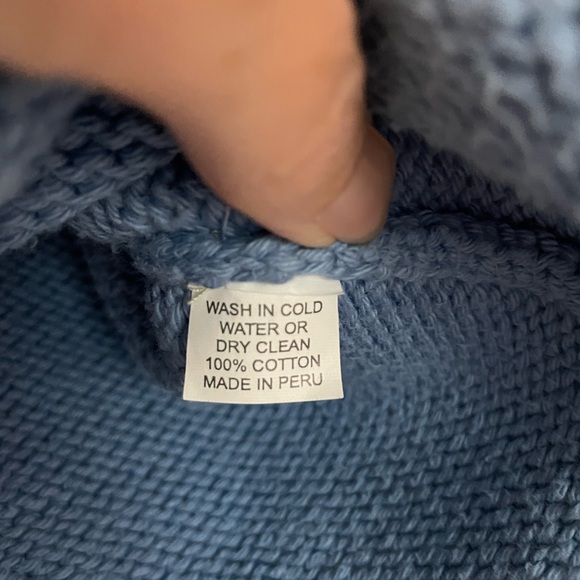 Rolled Neck Claver Pirate Cotton Sweater - Picture 8 of 8